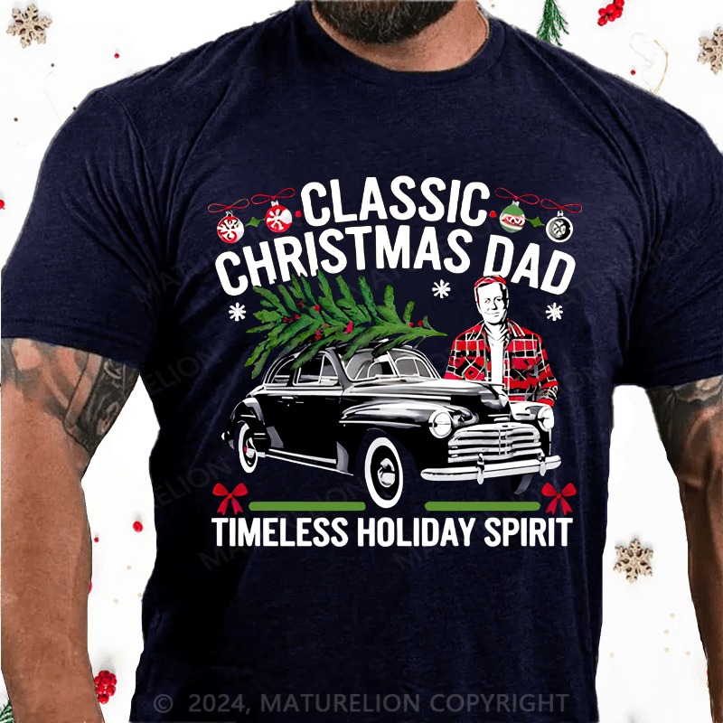 Maturelion Christmas T-shirt Gift for Dad