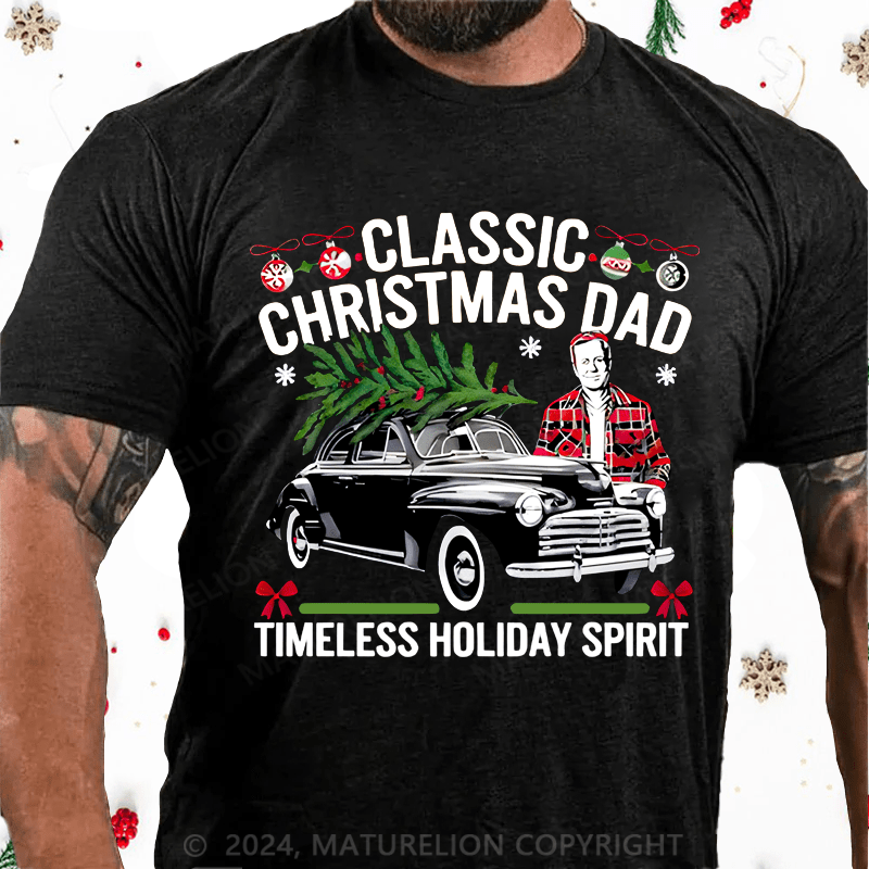 Maturelion Christmas T-shirt Gift for Dad