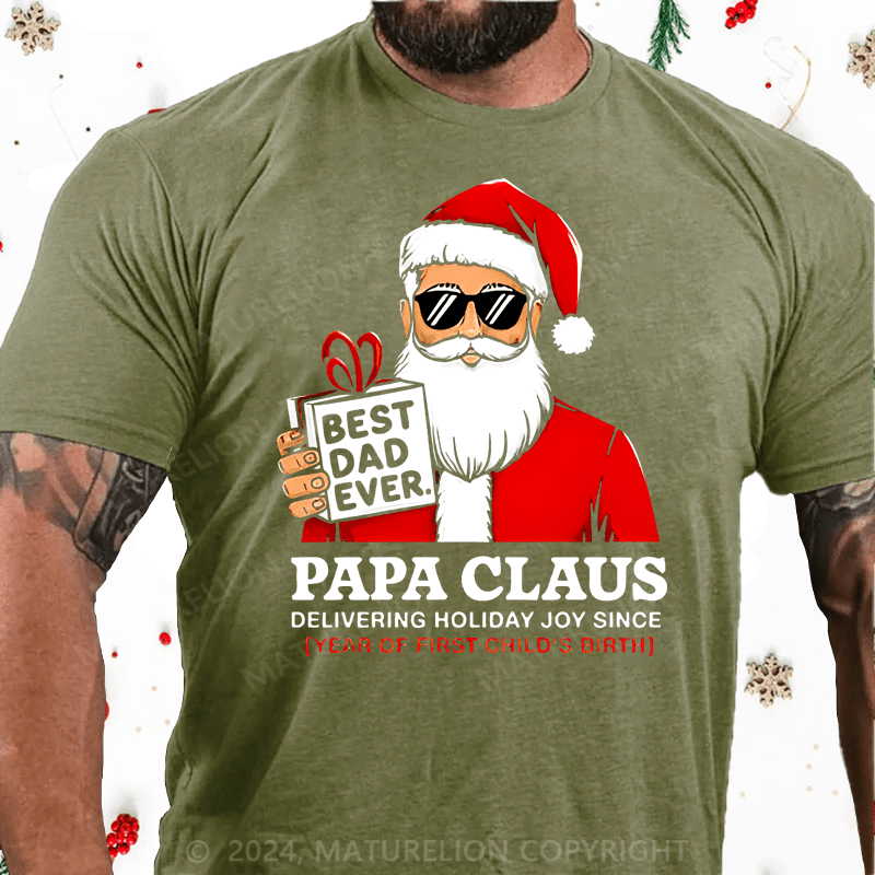 Maturelion Christmas T-shirt Dad T-shirt