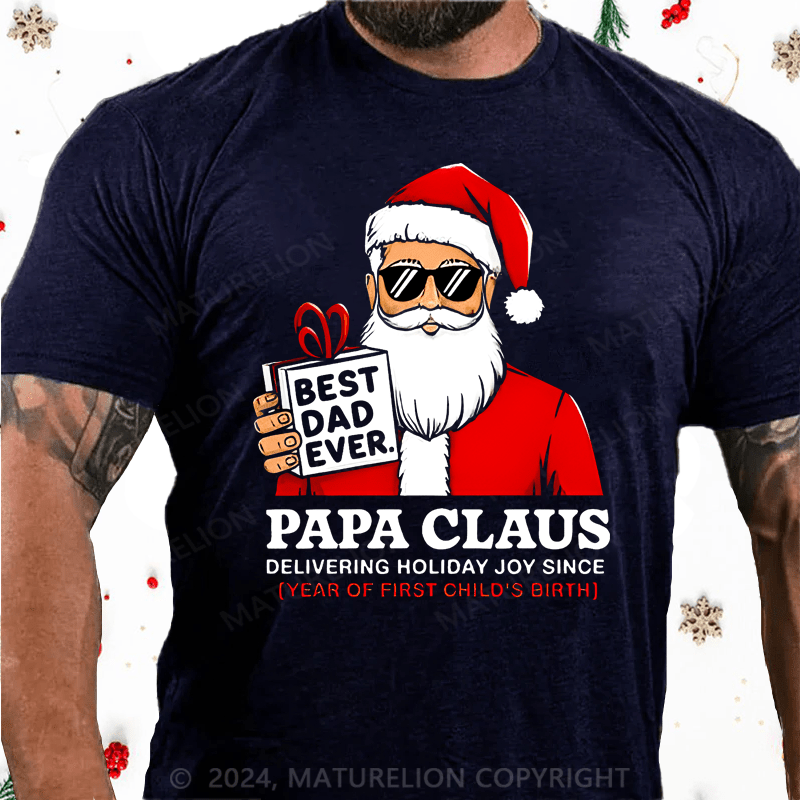 Maturelion Christmas T-shirt Dad T-shirt