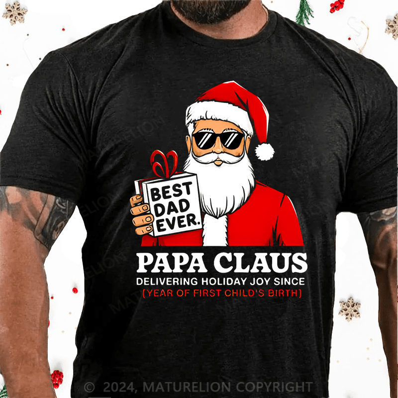Maturelion Christmas T-shirt Dad T-shirt