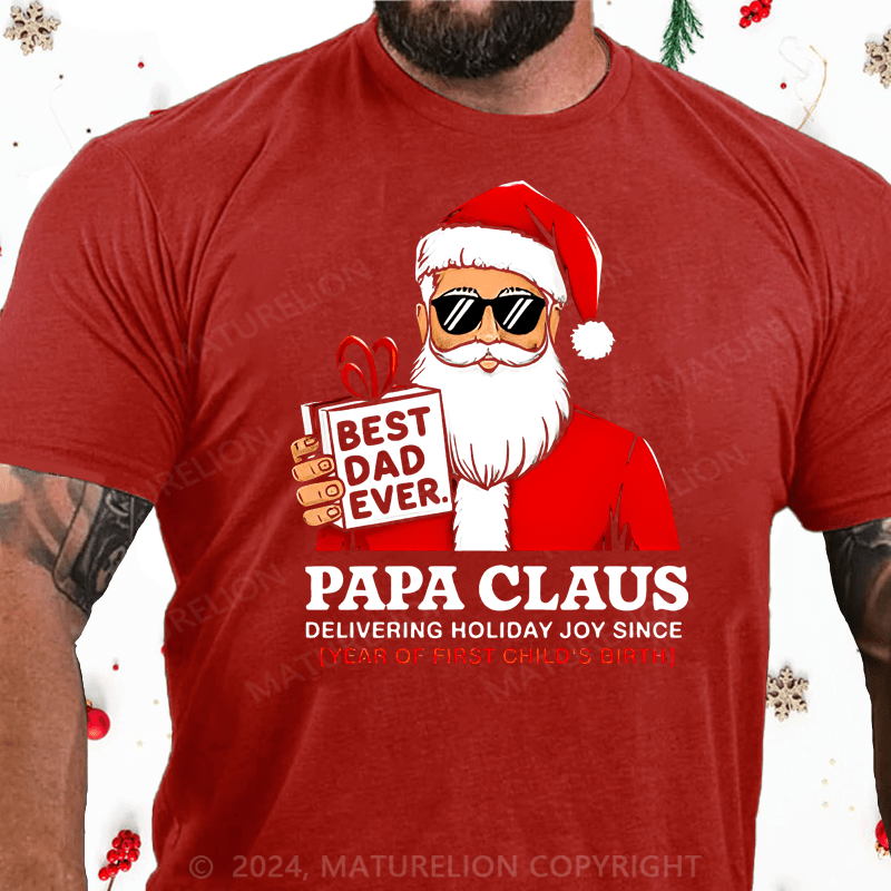 Maturelion Christmas T-shirt Dad T-shirt