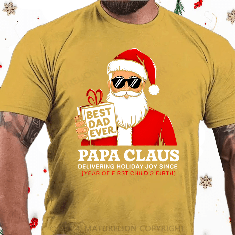 Maturelion Christmas T-shirt Dad T-shirt