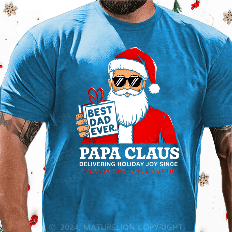 Maturelion Christmas T-shirt Dad T-shirt