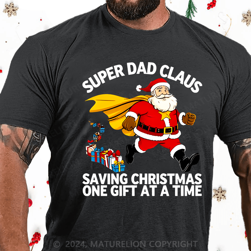 Maturelion Christmas T-shirt Dad T-shirt