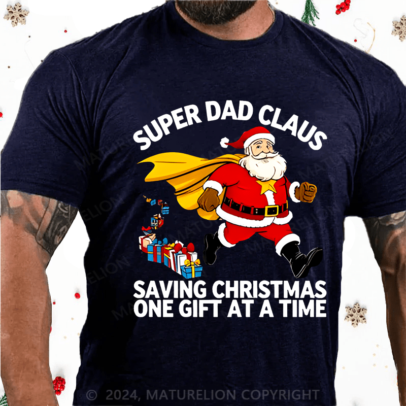 Maturelion Christmas T-shirt Dad T-shirt