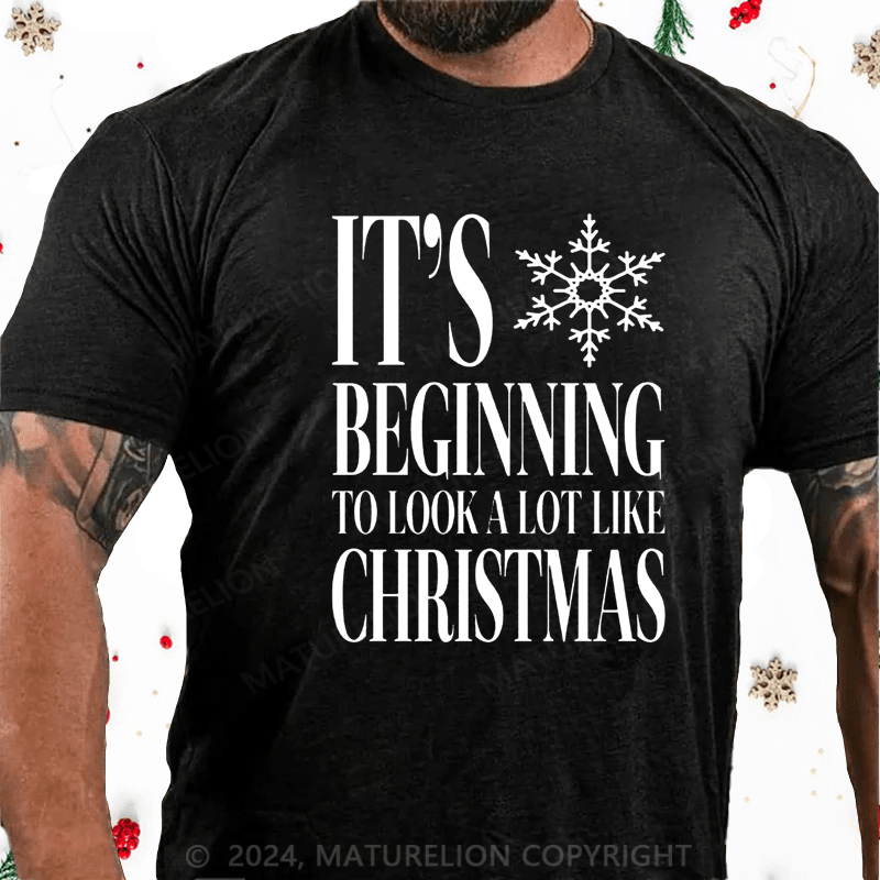 Maturelion Christmas T-Shirt Baby, It’s Cold Outside Cotton T-Shirt