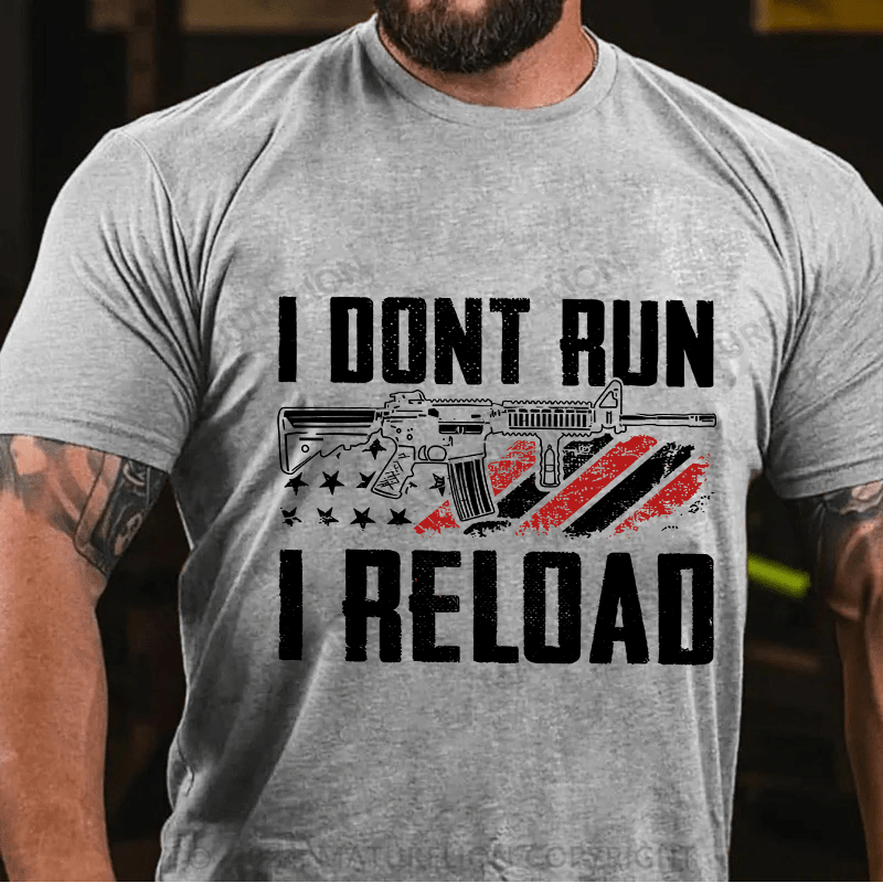 Maturelion Men's T-Shirt I Don't Run I Reldad Cotton T-Shirt