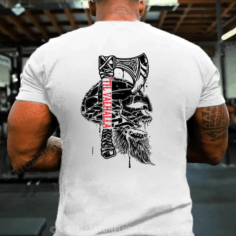 Maturelion Christmas T-Shirt New Fun Viking Tattoo Sports Thor 3D Printing T-Shirt