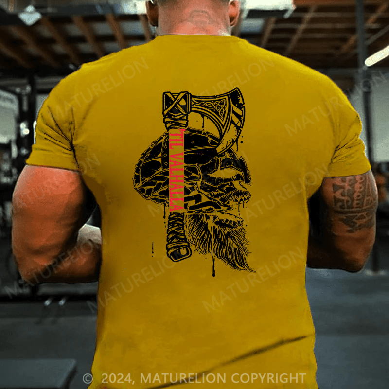 Maturelion Christmas T-Shirt New Fun Viking Tattoo Sports Thor 3D Printing T-Shirt