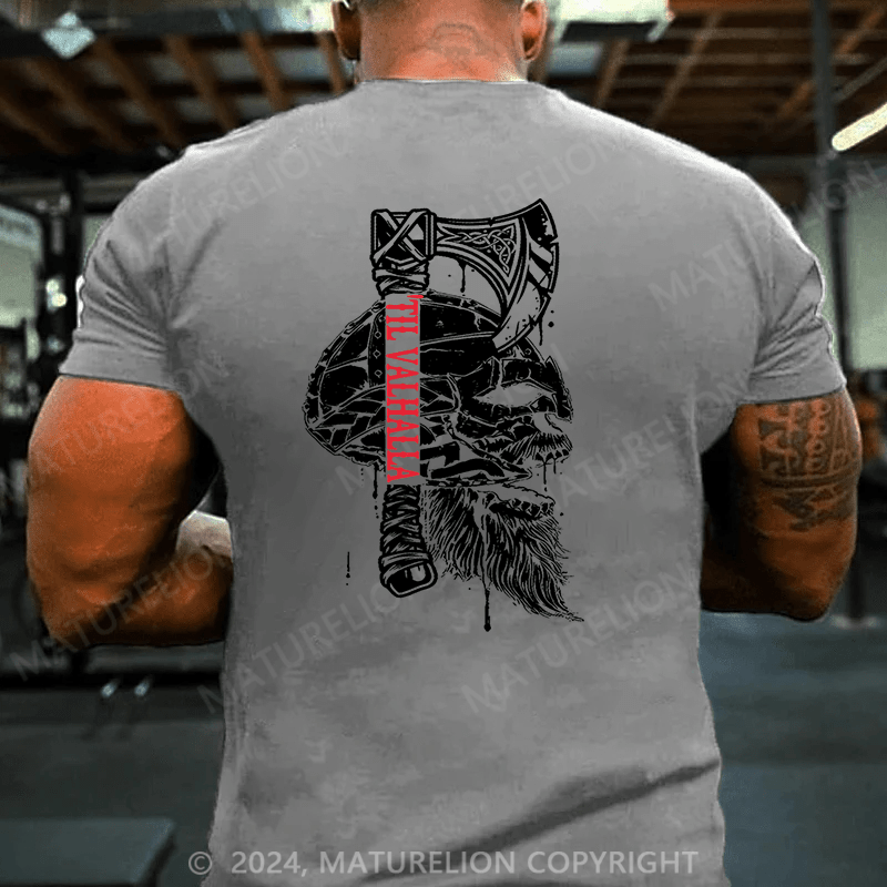Maturelion Christmas T-Shirt New Fun Viking Tattoo Sports Thor 3D Printing T-Shirt