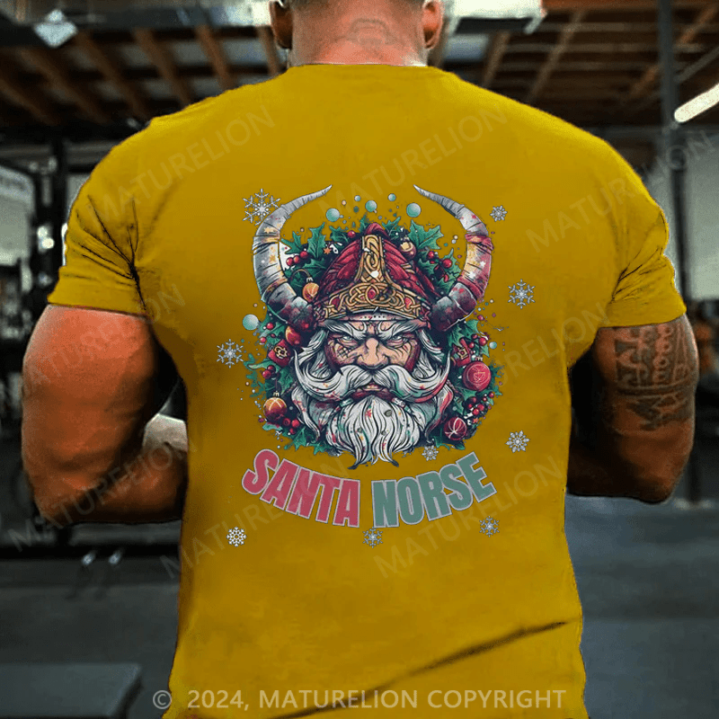Maturelion Christmas T-Shirt Christmas Viking shirt
