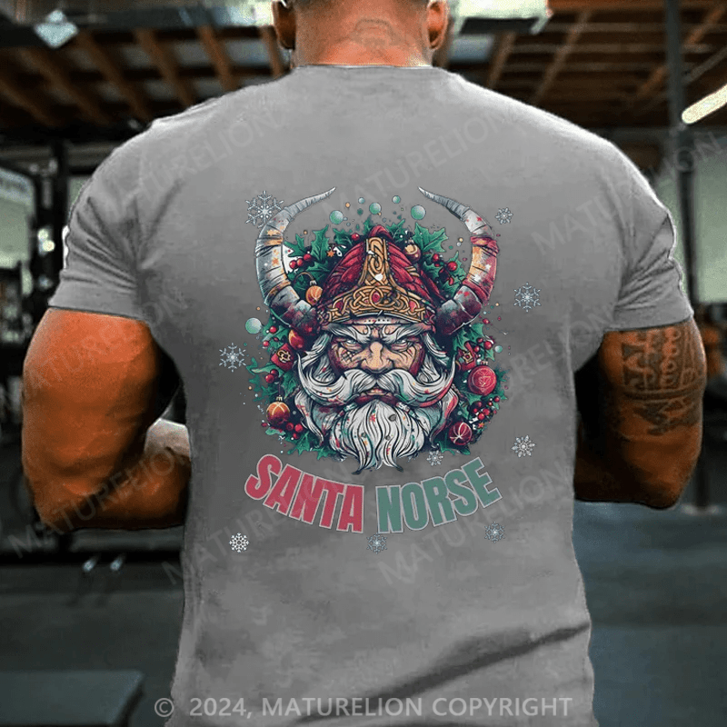 Maturelion Christmas T-Shirt Christmas Viking shirt