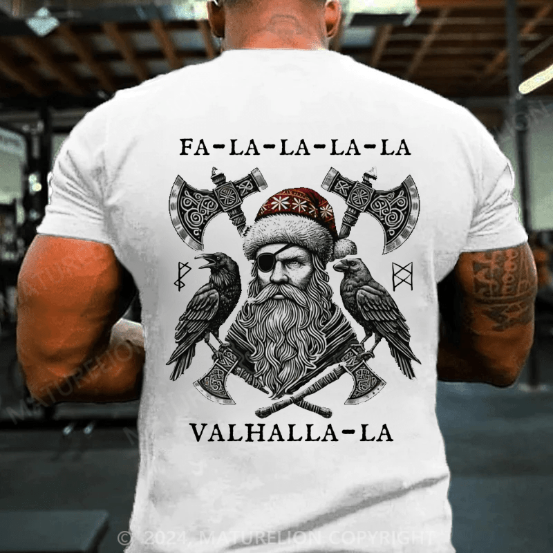 Maturelion Christmas T-Shirt Santa Viking T-shirt