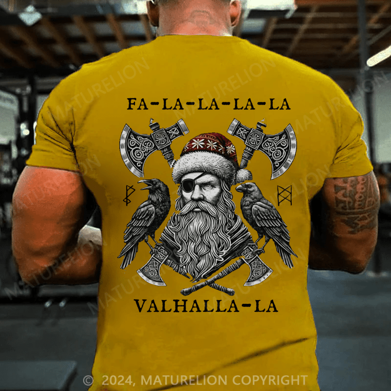 Maturelion Christmas T-Shirt Santa Viking T-shirt