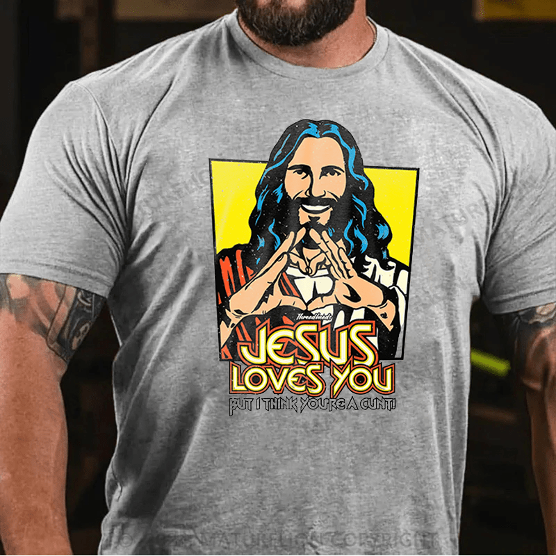 Maturelion Christmas T-Shirt Jesus Loves You T-Shirt