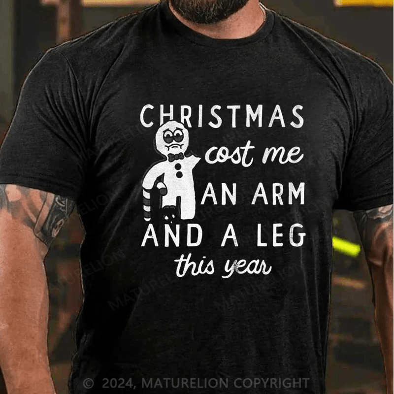 Maturelion Christmas T-Shirt Christmas Cost Me T-Shirt
