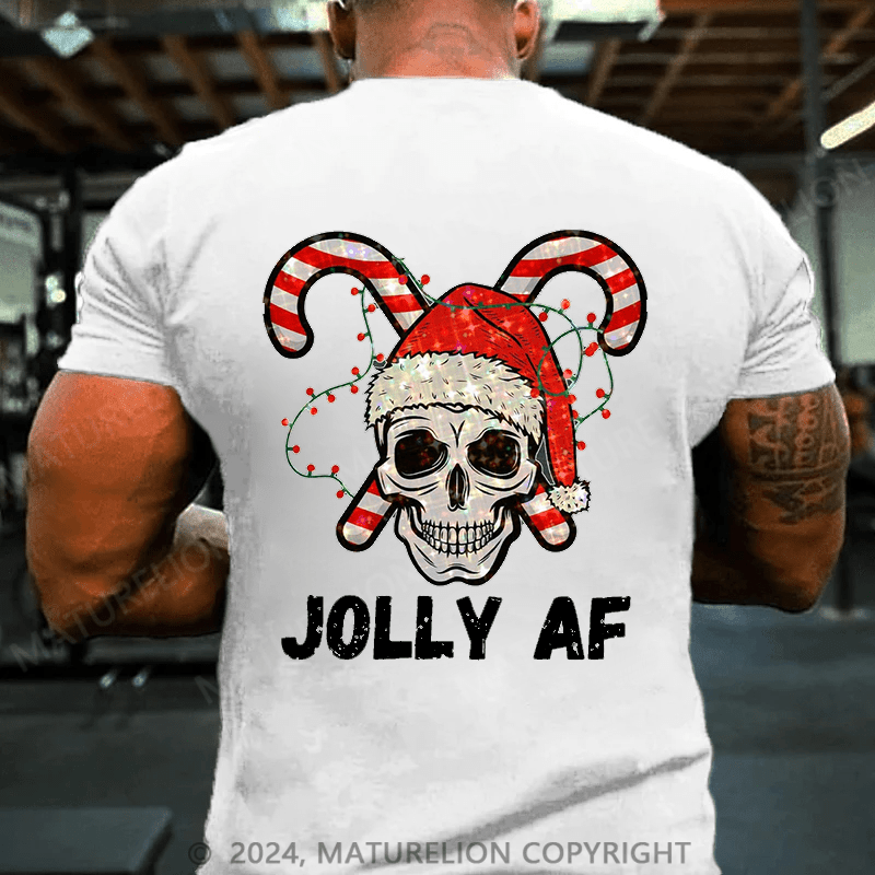 Maturelion Christmas T-Shirt Jolly AF T-Shirt