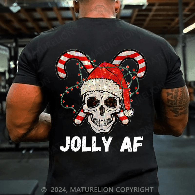 Maturelion Christmas T-Shirt Jolly AF T-Shirt