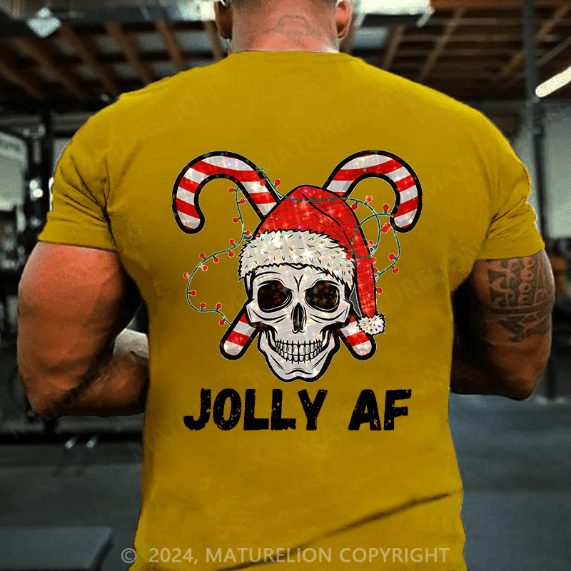 Maturelion Christmas T-Shirt Jolly AF T-Shirt