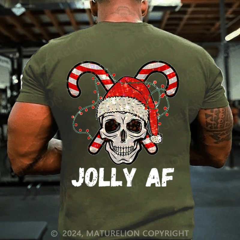 Maturelion Christmas T-Shirt Jolly AF T-Shirt