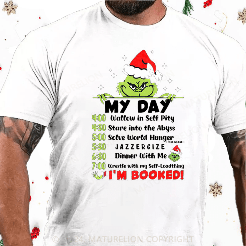 Maturelion Christmas T-Shirt The G.rinch Christmas Schedule Funny Shirt