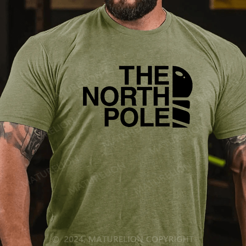 Maturelion Christmas T-Shirt The North Pole Christmas T-Shirt