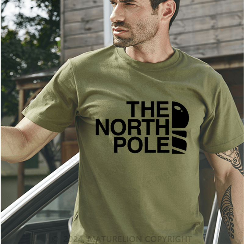 Maturelion Christmas T-Shirt The North Pole Christmas T-Shirt