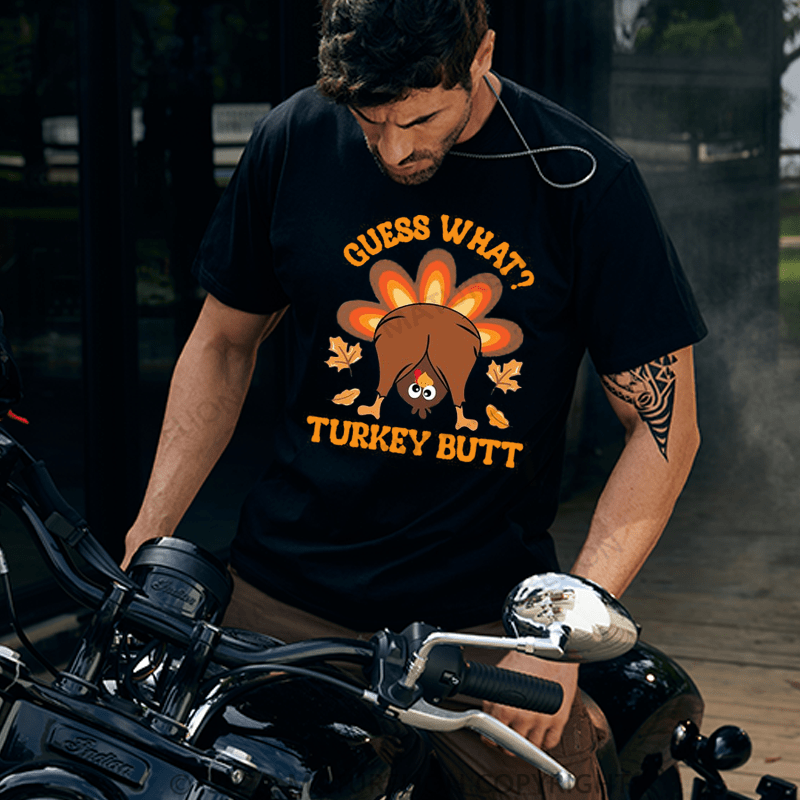 Maturelion Thanksgiving T-Shirt Turkey Moo Cow Funny Thanksgiving T-Shirt