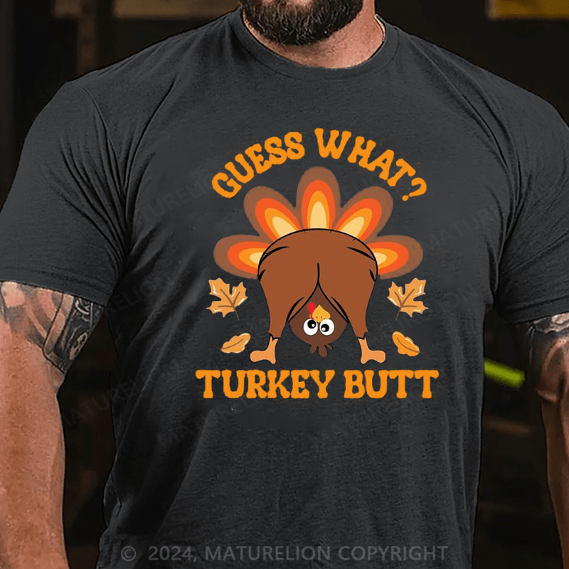 Maturelion Thanksgiving T-Shirt Turkey Moo Cow Funny Thanksgiving T-Shirt