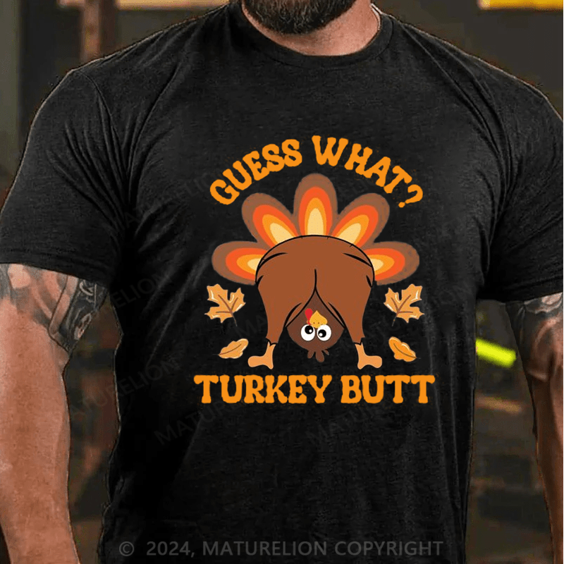 Maturelion Thanksgiving T-Shirt Turkey Moo Cow Funny Thanksgiving T-Shirt