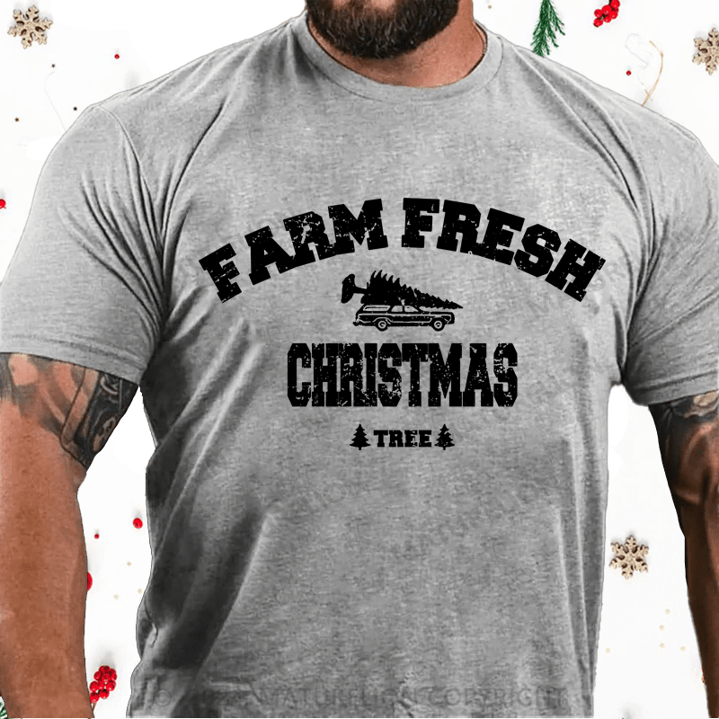 Maturelion Christmas T-Shirt Farm Fresh Christmas Trees Shirt