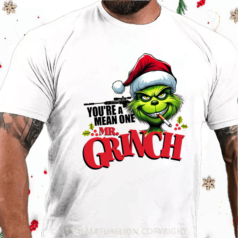Maturelion Christmas T-Shirt Mr.Grinch Graphic T-shirt