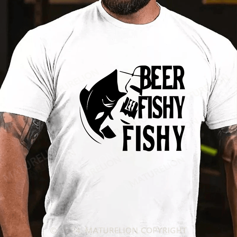 Maturelion Men's T-Shirt Beer Fishy Fishy Essential T-Shirt