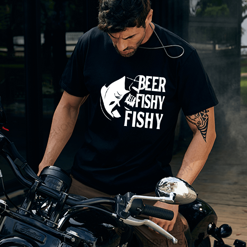 Maturelion Men's T-Shirt Beer Fishy Fishy Essential T-Shirt