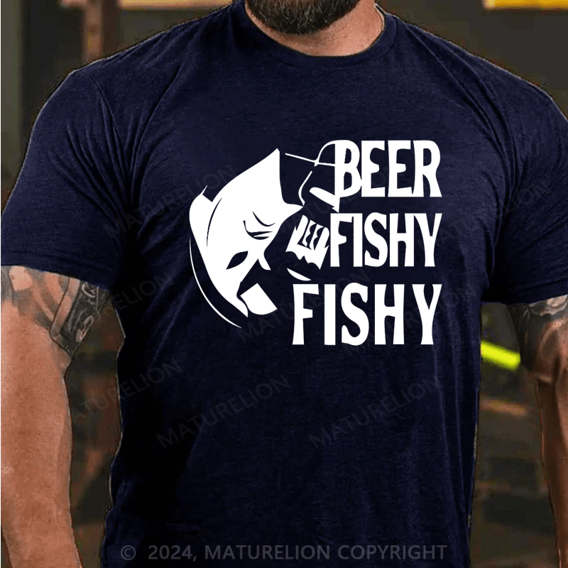 Maturelion Men's T-Shirt Beer Fishy Fishy Essential T-Shirt