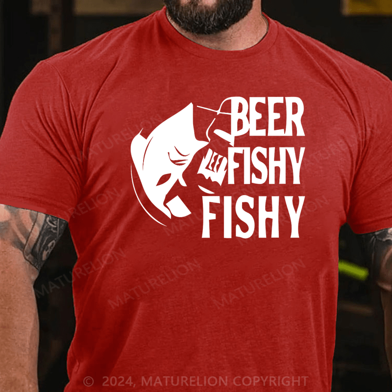 Maturelion Men's T-Shirt Beer Fishy Fishy Essential T-Shirt