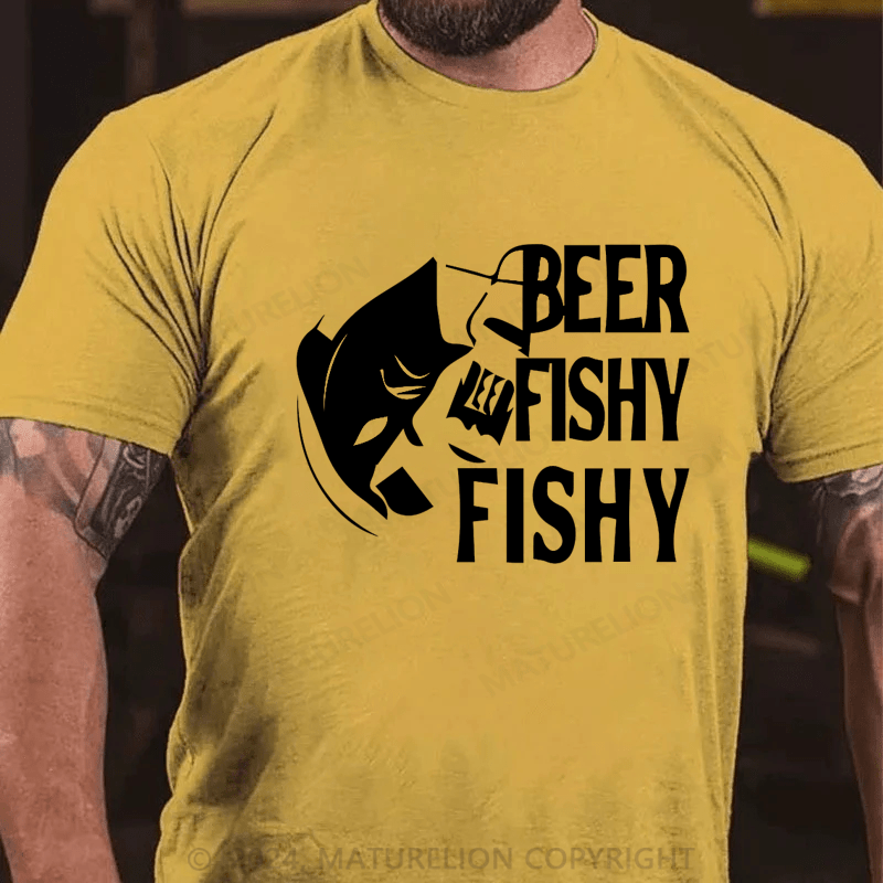 Maturelion Men's T-Shirt Beer Fishy Fishy Essential T-Shirt