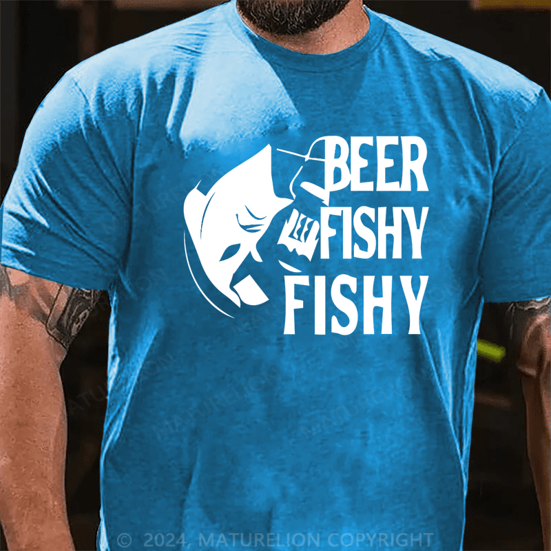 Maturelion Men's T-Shirt Beer Fishy Fishy Essential T-Shirt