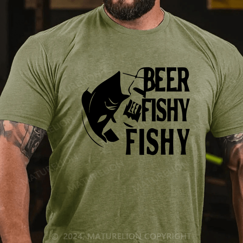 Maturelion Men's T-Shirt Beer Fishy Fishy Essential T-Shirt