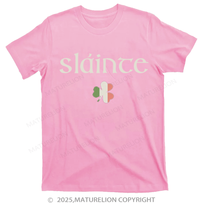 Maturelion St Patrick's Unisex T-shirts Sláinte Lucky T-Shirt