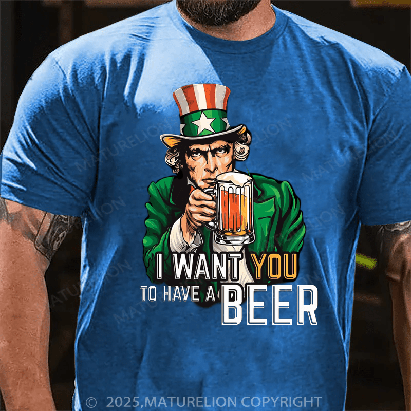 Maturelion St Patrick's T-shirt Irish Uncle Sam T-shirt