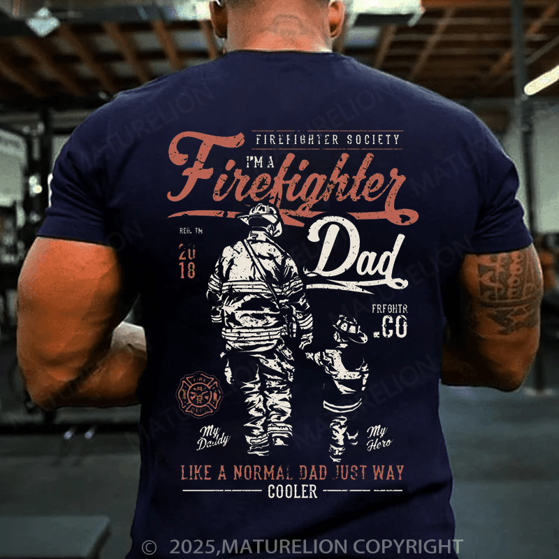 Maturelion Men's T-shirt Fire Fighter T-shirt
