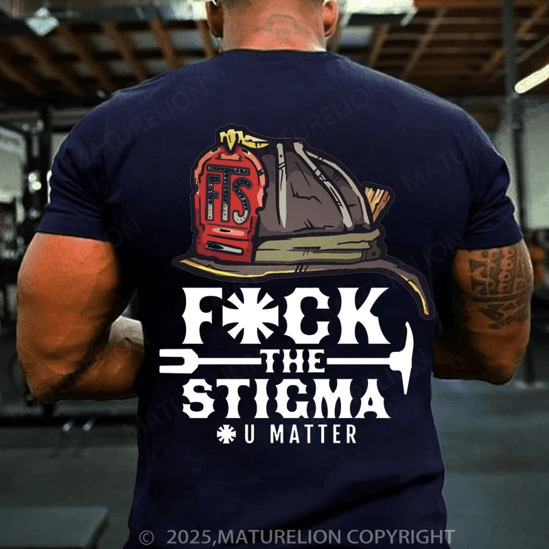 Maturelion Men's T-shirt Fuck The Sticma T-shirt