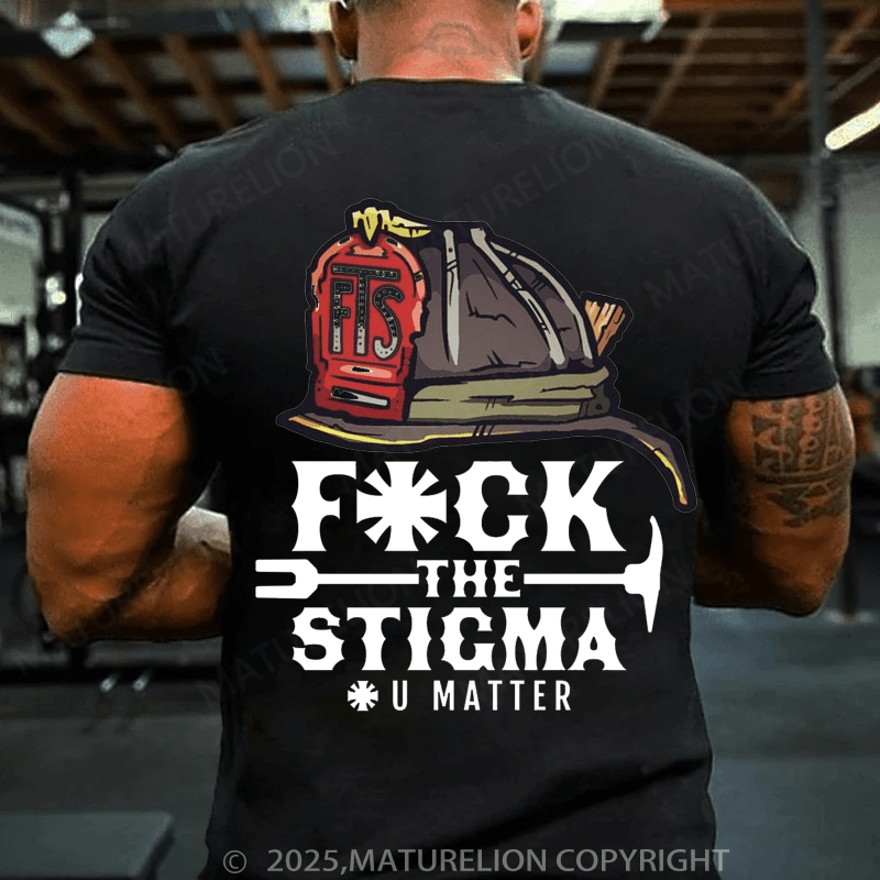 Maturelion Men's T-shirt Fuck The Sticma T-shirt