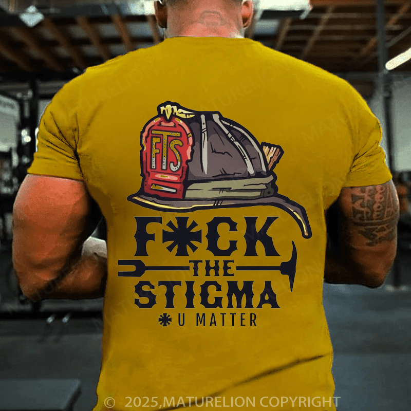 Maturelion Men's T-shirt Fuck The Sticma T-shirt