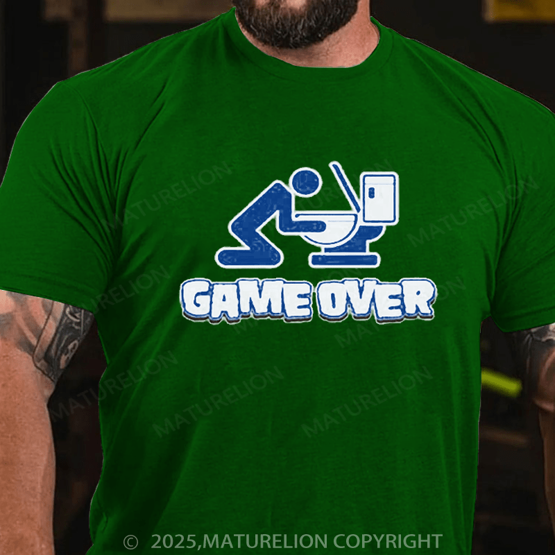 Maturelion St Patrick's T-Shirt Game Over Drunk T-Shirt