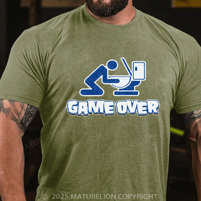 Maturelion St Patrick's T-Shirt Game Over Drunk T-Shirt