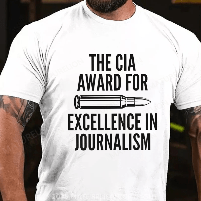 Maturelion Men's T-shirt CIA Award For Excellence In Journalism Classic T-Shirt