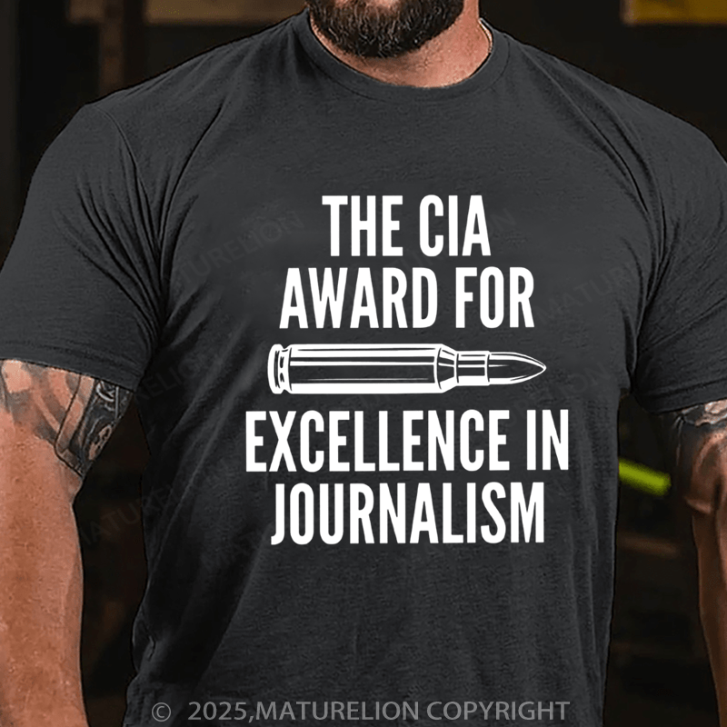 Maturelion Men's T-shirt CIA Award For Excellence In Journalism Classic T-Shirt